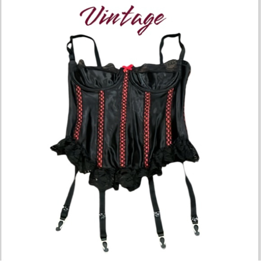Vintage Shirley Of Hollywood Ribcage Corset